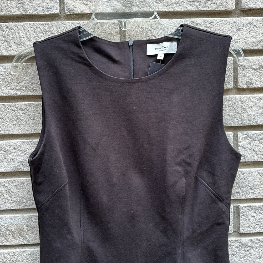 Part Two Dailyn Dress Black Classic Little Black Dress Sz 36 - Picture 3 of 10